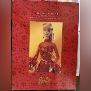 1998 Holiday Gift Barbie Porcelain Doll Model # 20128